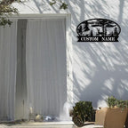 Personalized Hunting Metal Signs Outdoor - Custom Deer Antler Wall Art, Last Name Signs for Home, Rustic Cabin & Lodge Decor, Housewarming Gifts - MADE IN USA