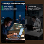 Smart Desk Lamp with 4-in-1 Charging Station (2 AC outlets, Type-C, USB-A Ports), 5 Color temperatures and 5 Brightness Levels, Adjustable gooseneck arm, Eye-Friendly Lighting for desks, bedrooms