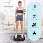AXV Vibration Plate Exercise Machine Whole Body Workout Vibrate Fitness Platform Lymphatic Drainage Machine for Weight Loss Shaping Toning Wellness Home Gyms Workout