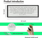 ZZJJHYWGQ Christian Bible Verse Wall Art For I am Persuaded Romans 8:38-39 Bible Verse Sign Decor 32"×12" Inspirational Religious for Home Church Large Wood Frame Scripture Wall Hanging (Black)