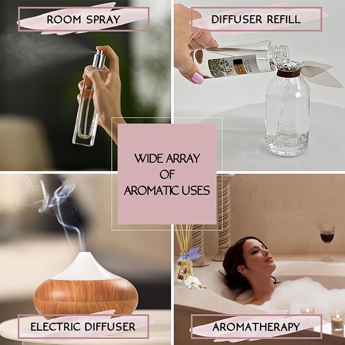 LOVSPA Soothe Tahitian Vanilla Diffuser Oil - Luxury Essential Oils for Diffuser Refill & Air Freshener Room Spray - Long-Lasting & Natural Home Fragrance, Scented Oil for Diffusers, USA Made, 4oz