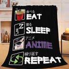 Anime Blanket for Girls Boys Anime Gifts Throw Blanket for Women Mens Lightweight Fuzzy Cozy Plush Flannel Fleece Blankets for Bed Decor 60"x80"