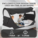 LEEDOR Bed Tent Dream Tents Bed Canopy Shelter Cabin Indoor Privacy Warm Breathable Pop Up Twin/Full/Queen for Kids and Adult Patent Pending(Mattress Not Included)