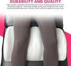 Ergonomic Leg Pillow for Leg and Knee Support | Premium Memory Foam Knee Pillow for Beauty Salon Or Home | Bolster Pillow for Legs Helps Comfort Enhancement, Legs & Lower Back Pain Relief (White)