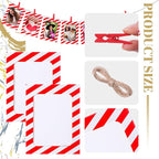 Janlaugh 100 Pcs Paper Photo Frames 4x6 Red and White Paper Picture Frame with 100 Clip 10 String Kit DIY Hanging Cardboard Photo Holder Christmas Wall Decor Wedding Home