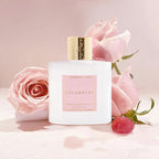 COCORRÍNA Reed Diffuser - Himalayan Salt & Rosewater 6.7 Fl.oz Reed Diffuser Set with Sticks & Preserved Baby's Breath, Reed Diffuser for Home Bathroom Shelf Decor