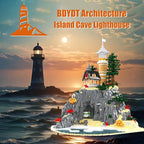 Architecture Island Cave Lighthouse Micro Building Blocks Sets（5686PCS）- Building Block Model Gifts and Unique Collectibles Suitable for Children and Adult Creative Enthusiasts