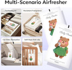 MYARO 12 Packs Baby Powder Scent Sachets Room Air Freshener for Closet Drawer Clothes Storage Small Space Odor Eliminator