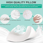 Fityou Cervical Pillow for Neck Pain Relief, Neck Pillow for Sleeping Neck and Shoulder Pain, Orthopedic Sleeping Pillow for Adults Kids, Ergonomic Contour Memory Foam Pillow for Side Back Sleeper