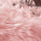 Goolela Pink Fuzzy Fluffy Rugs 6x9 Pink Furry Faux Fur Sheepskin Rug Plush Area Rug for Living Room Bedroom Soft Shag Rectangle Carpet Home Decor
