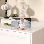 2 Pack Acrylic Picture Frames 3.5x5 inch,Magnetic Picture Frames, Clear Acrylic Photo Frames 3.5 by 5" Free Stand Small Picture Frame with Gift Box,Festivals Giving