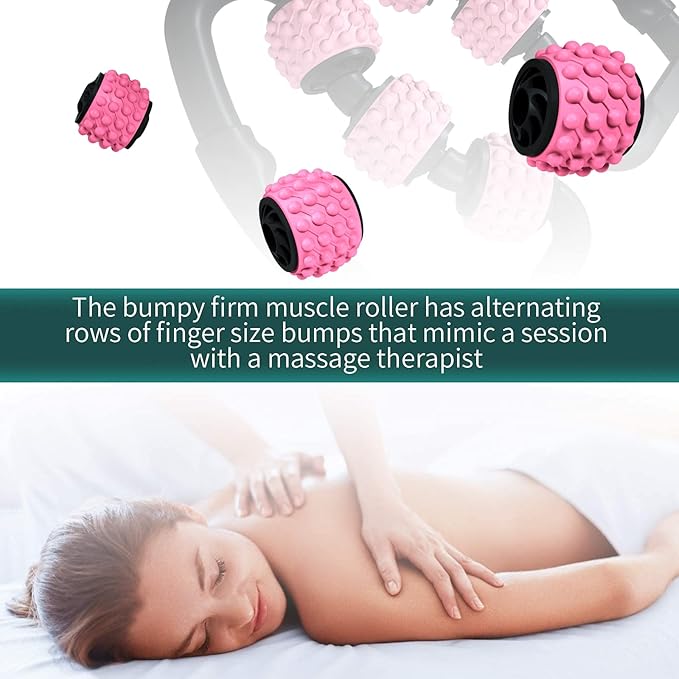 Cellulite Massage Tool Deep Fascia Massager & Dimpled Skin Remover for Legs - Anti-Cellulite Roller Tech with Lymphatic Drainage, Smooth Skin & Pain Relief for Thighs & Buttocks Sculpting