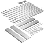 Land Guard 6×3×2 ft Galvanized Metal Raised Garden Bed, 2FT Deep Root Elevated Planter Box Steel Large Vegetable Flower Bed Kit（Silver）