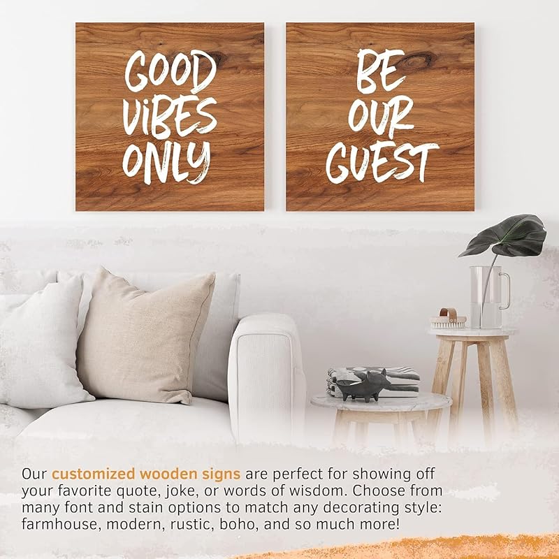 Custom Wood Signs Personalized | Farmhouse Decor | Personalized Signs | Personalized Rustic Wood Signs | Father's Day Gift | Custom Sign | Ready to Hang! (3.5x18 Inches)