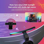 ONWAY Curved Monitor Light Bar with Wireless Remote,Monitor Light Bar with Auto-Dimming and Camera Base,Applicable to All Screens. No Screen Glare,for (RGB)