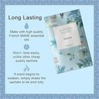 14 Packs Scented Sachets for Drawers and Closets Lavender Rose Jasmine Ocean Vanilla Sandalwood 6 Different Scent Gift Box