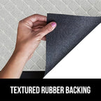 GORILLA GRIP 100% Waterproof All-Season WeatherMax Doormat US Designed Natural Rubber, Stain and Fade Resistant, Low Profile Indoor Outdoor Door Mats, Easy Clean Patio Mat, 23x35, Light Gray