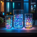 36pcs Glass Vase Cylinder for Centerpieces Small Flower Glass Clear Home Decor Centerpiece Table Flower Vase Decorations for Wedding＆Holiday 4,4.7,6Inch Tall