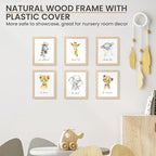 upsimples 8x10 Picture Frame, Natural Solid Wooden Picture Frames, Display 5x7 with Mat or 8 x 10 Without Mat, Wall or Tabletop, 1 Pack, Natural