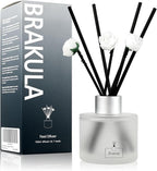 Brakula Reed Diffuser Set,White Jasmine Scented， Reed diffusers for Home， Home Fragrance Diffuser with 7 Reed Sticks for Room/Bathroom Decor 3.38 fl oz (100 ml) (White Jasmine)
