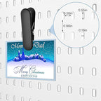 Black Pegboard Clips, 20 Pcs Metal Pegboard Accessories Clips, Pegboard Clips for Hanging Photos, Pegboard Attachment Clips for Kitchen, Bathroom, Living Room, Office