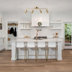 Globe Electric Pratt 4-Light Track Lighting, Matte Brass, Gold