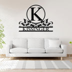 Personalized Metal Signs | Metal Name Sign | Split Letter Monogram | Home Decor Sign | Metal Wall Art | Last Name Sign | Outdoor Decor Sign | Personalized Wedding Gift | Housewarming Gift