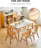 Area Mat for Floor, 8'×10' Transparent PVC Area Rug for Home, Waterproof Durable Hard Floor Protector for Dining Room, Large Anti-Scratch Floor Mats for Bedroom, Living Room