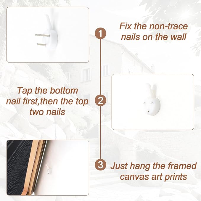 Aurlan Neutral Italy Countryside Landscape Framed Wall Art(16"x24"), 3PCS Vintage Mediterranean City Photography Gallery Canvas Artwork, Large Old Town Architecture Travel Decor Prints for Office Bedroom