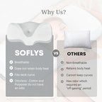 Cervical Pillow for Neck and Shoulder Pain Relief, Odorless Contour Memory Foam Pillows for Sleeping, Ergonomic Orthopedic Support Bed Pillow for Side, Back and Stomach Sleepers, [Grey]