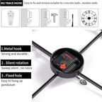 1st owned Large Wall Clock Metal Retro Roman Numeral Clock, Modern Round Wall Clocks Almost Silent, Easy to Read for Living Room/Home/Kitchen/Bedroom/Office/School Decor (Silver, 32 Inch)