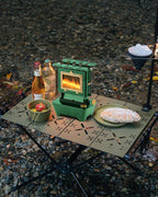 Camping Oil Lantern，Oil Lamp with Cooker Stove，Fuel Lamp for Outdoor，Portable Oil Lamp，Portable and Convenient for Heating and Cooking (Greeen)