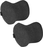 Car Neck Pillow, 2pcs Memory Foam Ergonomic Neck Pillow and Seat Headrest for Driving Fatigue Relief, Comfort and Support Your Neck