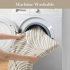 Boho Couch Cover Washable Sectional Couch Covers for Dogs Reversible Sofa Slipcover for 2 or 3 Cushion Couch Pet Friendly Furniture Protector (1# Khaki, 71" x 150")