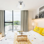 Industrial Semi Flush Mount Ceiling Light Brushed Nickel, 900 Lumen LED Bulb Included, Clear Glass Shade Ceiling Light Fixture, Farmhouse Light Fixture for Hallway Corridor Kitchen Bathroom Bedroom