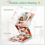 4x4 Acrylic Picture Frames 24 Pack, 20mm Thicker Frameless Clear Picture Frame Freestanding Double-Sided Magnetic Acrylic Frames Desktop Display for Wedding Table Numbers Bedroom Home Office