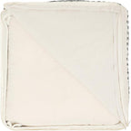 REDEARTH · Tufted Pouf Ottoman with Filler Textured Storage Cube Bean Bag Pouffe Footrest for Living Room, Bedroom, Nursery, Kidsroom; 100% Cotton (17.5"X17.5"X17.5", Geometric Craft Black)