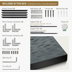 SIGNWIN 60"x72" Extra Large Framed Wall Art Gray School of Fish Minimalist Ocean-Inspired Marine Life Illustration for Home Living Room Bedroom Decor (Frame Assembly Required)