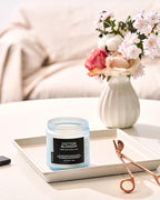 M&SENSE Clean Cotton Scented Candle - 11.6oz Natural Soy Wax Clean Cotton Blossom Scent Non Toxic Candle, 70-Hour Slow Burning 2-Wick Aromatherapy Home Fragrance Gifts for Home Decor