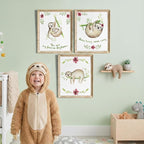 Sloth Art Prints (Set of 3) - Unframed - 11x14s | Delightful and Adorable Decor for Any Space | Living Room Decor | Bedroom Decor | Classroom Decor | Bedroom Wall Art | Modern Wall Art