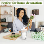 RUCKAE Small Clear Bud Vases Bulk 22 Pack Mini Flower Glass Vases for Centerpiece Table Wedding Decorations Home Decor Party(Transparent)