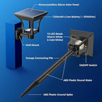 CINOTON 2-in-1 Solar Pathway Lights Outdoor with 4 Lighting Modes, IP65 Waterproof LED Solar Powered Wall Lights for Garden Yard Patio Lawn Porch Walkway Backyard Driveway, Warm & Cold White 4 Pack