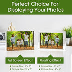 SYNTRIFIC 30 PACK Magnetic Picture Frame,5X7 Acrylic Frame Double Sided Picture Frame,20mm Thickness Magnetic Premium Acrylic Picture Frames Gifts Ideal
