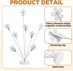 Photo Tree Holder Clip, 8 Branch Money Family Tree Gift Card Holder with Clips Picture Frame Stand for Memo Paper Note Wedding Photo Display Office Decor(White)