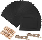 Giantree 20Pcs Photo Banner for Pictures, Paper Picture Frames, 4x6 Inch Photos Banner, Paper Photo Frame Photos String With Clips for Home Wall Decor,School and Office Decor(Style B)