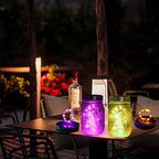 ZNYCYE Mason Jar Solar Lights for Outside, 12 Pack 30LED Fairy Firefly Lights Mason Jar Solar Lids Outdoor Waterproof String Lights with Hangers(NO Jars) for Patio Garden Yard Lawn Decor(6 Colors)