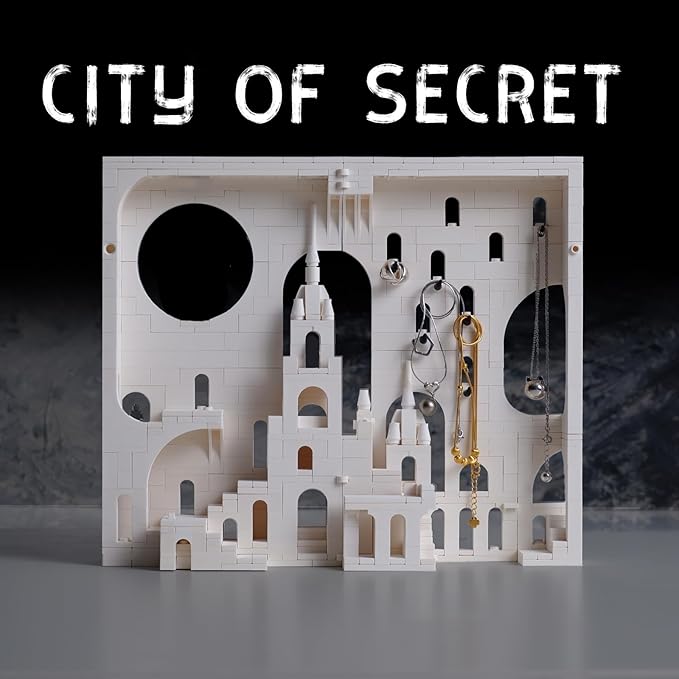 White Secret Realm No.9 Castle Building Block，Architecture Building Blocks（660PCS Gifts for Adults and Kids