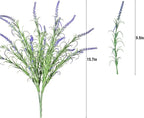 UV-Resistant Artificial Lavender Flowers – Certified Fade-Proof Outdoor Decor – Realistic Purple Fake Plants Faux Greenery for Patio, Garden, and Landscaping