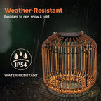 Solar Yard 2-Pack Outdoor Solar Lamp, Water-Resistant Lights for Outside Hanging Lantern Table Lamp Lights Decoration for Garden, Yard, Patio, Porch, Trees, Pathway, Natural