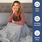 Twin XL Sheets Set 4 Piece - Includes 2 Pillowcases - Bed Sheets Twin XL Size - Soft Hotel Luxury Bedding - Cooling, Comfy & Breathable - 1 Flat & 1 Fitted & 2 Pillowcases w/ Deep Pockets - Steel Blue